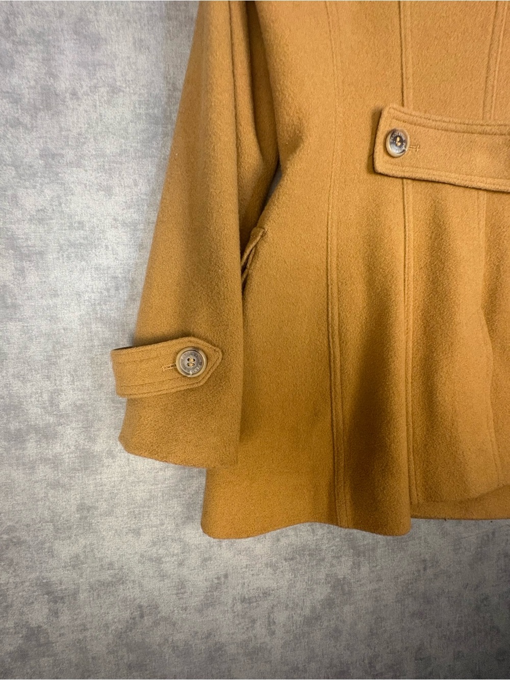 Pendleton Women’s Wool Peacoat Jacket Size 4 Camel Double Breasted - Picture 14 of 14